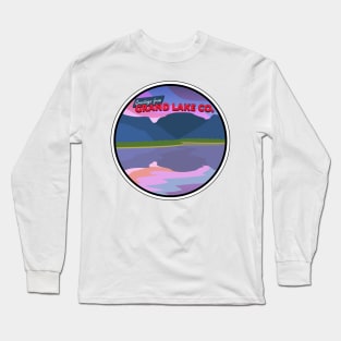 Greetings from Grand Lake Circle Long Sleeve T-Shirt